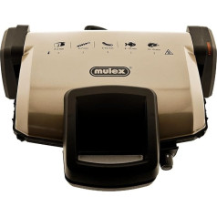 Mulex MX034 Toast and Grill Sandwich Maker 1800W Contact Grill 220V Beige