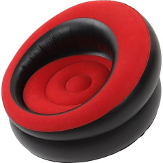 Topiky Inflatable Chair, Air Sofa, Outdoor Inflatable Lazy Sofa Chair, Inflatable Couch Flocking, Simple Sofa for Living Room, Bedroom, Reading Room, Camping, Office, Balcony, Travel (Red)