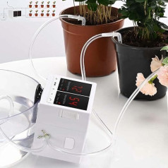 Drip Irrigation Kit, Automatic Watering System for Potted Plants, Watering Device with Adjustable Water Volume, Easy DIY, Indoor, White