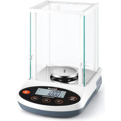 Bonvoisin Electronic Digital Analytical Scale 100-500g x 1mg Accuracy LCD Display Scientific Scale with Windshield Conversion Function (300g, 0.001g)