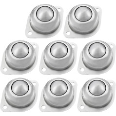 Aexit CY-30A 1-1/4 inch carbon steel roller ball flange conveyor transfer bearing 8pcs (079cde7d91d5e49aa8de907657caebd2)