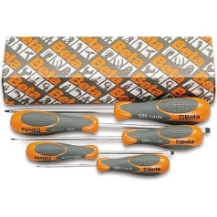 Beta 1290 Schraubendreher Satz, Werkzeuge (Schraubendreher Set inkl. 5 Tools (Art. 1290), Schraubenzieher in verschiedenen Größen, hochwertige Materialien, robustes Werkstattzubehör)