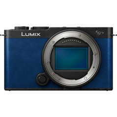 Panasonic Lumix DC-S9E-A Full Frame Camera, Mirrorless, Open Gate Vlogging, 24.2 MP, 6K/4K, 779 Point PDAF, Image Stabilization, LUT, 180° Flexible Monitor, 5 GHz WiFi Blue, Camera Body