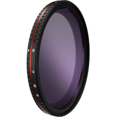 Freewell 58 mm Thread Hard Hold Variable ND Filter Bright Tag 6 to 9 Stop