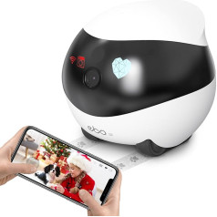 Enabot Wireless Indoor Surveillance Camera, 1080P Pet Cameras, Movable Self-Charging Dome Camera, WLAN IP with 2-Way Audio, IR Night Vision, Automatic Cruise, Remote Access, SD Card Slot