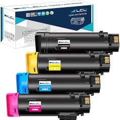 LCL Compatible Toner Cartridge 6510 6510DN 6510N WorkCentre 6515 6515DN 6515DNI 6515DNW 6515N 6515NW 106R03480 106R03477 106R03478 (1Black 1Cyan 1Magenta 1Yellow) Compatible for Xerox WorkCentre 6515