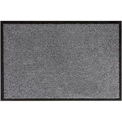 andiamo Door Mat, Dirt Trapper Mat, Washable, Non-Slip, for Indoor and Outdoor Use, Grey, 60 x 90 cm