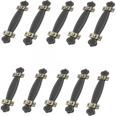 ENERTAI 10 x Modern Style Leather Pull Handles
