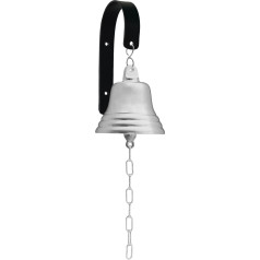ACL Bar Accessories for Home Pub Hand Bell - Wall Mounted Bar Bell Nautical Decorations - Unique Silver Chain Bell with Crisp Loud Sounds Ideal for Christmas, Reception, Pubs