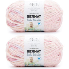 Bernat Raspb Kisse Baby Blanket Yarn 300g Polyester 6 Super Bulky 220 Meters Knitting Crochet 2 Pack Raspberry Kisses