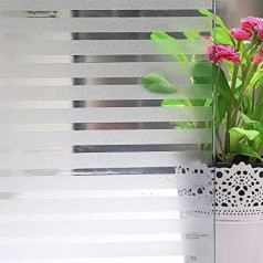 FENTIS Privacy Window Film, Decorative Blinds Window Sticker, Frosted Glass, Static Adhesive Window Film, Glass Film for Office and Home, No Residue, UV Prevention, Easy Removal, 90 x 200 cm