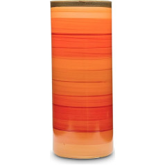 Angela Neue Wiener Werkstätte Elegance Tangelo Cylinder Vase Orange