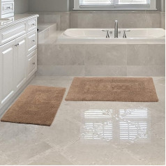 Lavish 2 Piece 100 % Cotton Reversible Rug Set