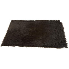 Long Staple Funny Fake Fur Fabric – Black, Black