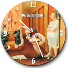 Veit`S Wall Clock, Kitchen Clock with Physiotherapy Motif - Der Nächste Bitte!