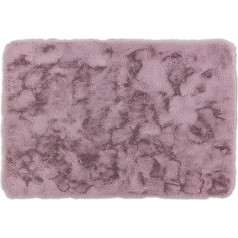 Schöner Wohnen Bathroom Mat - Very Fluffy Bath Mat - Washable and Non-Slip - 6 Colours in 3 Sizes, rose, 60 x 90 cm