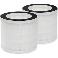 PUREBURG True HEPA Filter Compatible with Afloia Demi Air Purifier, H13 Air Purifier, Dust, VOCs, Odor, Pet Hair, Smoke, Pack of 2