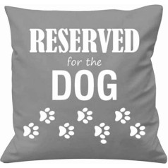 The Beach Stop Reserved for The Dog Grey Cushion Cover 45x45cm