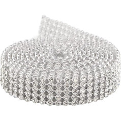 Mokernali Kristall-Strass-Kettenbesatz-Applikation Für DIY Nähen, Basteln, Kleidung, Kleid, Verzierung, 3 Mm(#3)