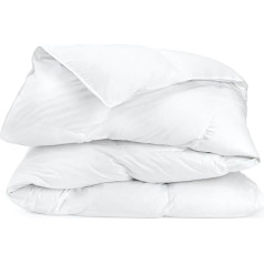 Home Passion White Duvet Cover 140 x 200 cm 500 g/m2 Mite Proof Microfibre White 140 x 200 x 3 cm