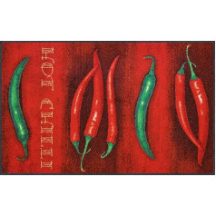 wash+dry Fußmatte, Hot Chilli 75x120 cm, innen und außen, waschbar