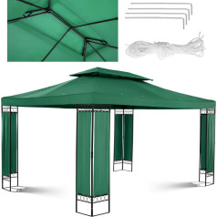 Dārza paviljons lapene saliekamā telts 3 x 4 x 2,6 m zaļa