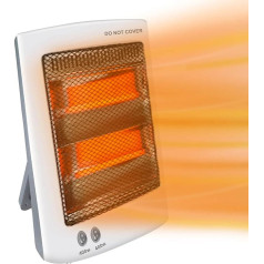 SONBION Infrared Auxiliary Heater, Halogen Heater, Infrared Heater, 2 Heat Settings for Operation in the Bedroom, Office, Living Room