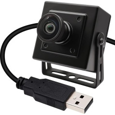 Svpro 16MP USB Camera Wide Angle 120 Degree Distortion-Free Webcam for Computer Laptop, Embedded Video Camera with Metal Housing IMX298 Machine Vision USB2.0 Industrial Camera for 3D Printer