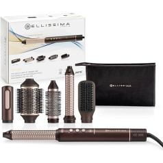 Bellissima Prodigy Hot Air Shaper Styler Ion Ceramic Technology Coanda Technology Digital Motor Heat Control Self Cleaning Filter 3 Temperature 1200W 6 Accessories