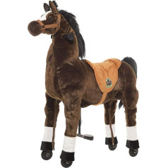 Animal Riding Horse with Wheels, m/l, brown