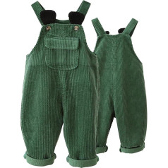 Happy Cherry Baby Dungarees Boys Girls Corduroy Dungarees Toddler Adjustable Braces Dungarees Corduroy Newborn Sleeveless One Piece Romper Overall 70-120