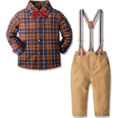 Yilaku Baby Boys Clothing Small Child Suit Trousers Shirt Romper Wedding Christening Suit Festive Clothing Sets for Small Child Children 3 Months - 5 Years