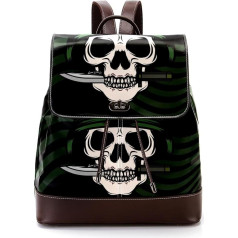 Skull with Bayonet Personalised School Bags Bookbags for Teenagers Multicoloured 27 x 12.3 x 32 cm Backpack Backpacks, multicoloured