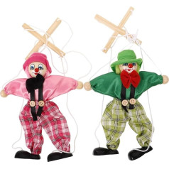 BESTonZON 8 Pieces Puppet Accessories for Doll Games Wooden Doll Children's Toy Interactive Toy Play Set Wooden Doll Toy Pirate Cone Doll Adult