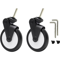 Arecobticy Baby Stroller Accessories Upgraded Stroller Rubber Wheels Replacement Baby Stroller Front Rear Wheels Accessories for Yoya Vovo