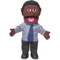 Calvin von Silly Puppets | 40 cm Handpuppe für Kinder | Mit Beweglichem Mund Und Armen | Abnehmbare Handwaschbare Kleidung