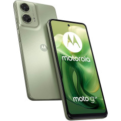 Motorola Mobility Moto g24 Smartphone (6.56 Inch HD+ Display, 50 MP Camera, 8/128 GB, 5000 mAh, Android 14) Ice Green with Protective Cover + Mobile Phone Holder [Exclusive to Amazon]