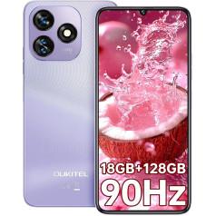 OUKITEL C51 Smartphone Without Contract - 18GB + 128GB Mobile Phone Without Contract 6.8 Inch 90Hz Screen, Android 13 5150mAh Battery 13MP + 5MP Camera, Face + Fingerprint, GPS, Dual SIM 4G