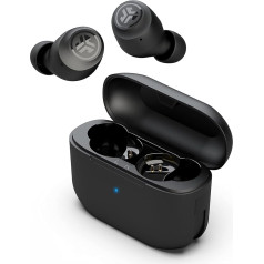 JLab Go Air Pop True Wireless In-Ear Headphones, Bluetooth Headphones, In-Ear Buds, Earphones and USB Charging Box with Dual Connect, Earbuds with EQ3 Sound and Microphone, Black