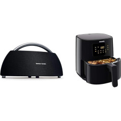 Harman Kardon Go + Play Portable Bluetooth Speaker (with Dual Microphone Conference System) Black & Philips Essential Airfryer - 4.1 L Pan