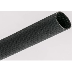 Balconi Performance - Fireproof fabric jacket to protect cables, colour: black, made in Italy, choose the diameter (ID 14 mm).