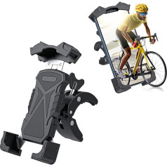 VAWcornic Mobile Phone Holder Bicycle Mobile Phone Holder Motorcycle - 360 Rotation Mobile Phone Holder Bicycle Handlebar for iPhone 13 Pro, 12 Pro Max Mini, 11 Pro Max, Xs Max, XR, X, 8, 7S, Samsung