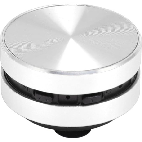 Bone Conduction Speaker, Real Wireless Speakers, Wall Mounted and Desktop, Portable Stereo Bass Speaker, Compatible with iPhone, Samsung, Tablets and More (Silver)