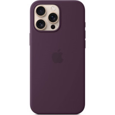 Silikona futrālis ar magsafe iphone 16 pro max - nogatavojies plūmju krāsā
