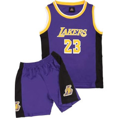 DaceStar Kids Basketball Kit, 2-Piece #23 Sleeveless Kids Basketball Jersey and Shorts, Boys Girls Basketball Kit, Pop Basketball Jersey Kit Gifts for 4-14 Years Old