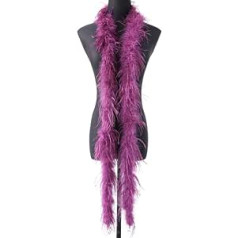 32 Colours New Ostrich Feather Boa DIY Stage Cosplay Decor Feather Scarf Beautiful Clothing Decoration Accessories 50 Grams 2 Meter Sauce Purple 50 Grams