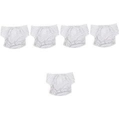 Pack of 5 Nappies for Elderly People, Washable Cloth Nappies for Elderly People, Incontinence Nappies, Men's Underwear, Men's Underwear, Thong, Adult Nappies