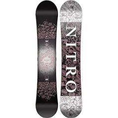 Nitro Women's Mystique 23 Forgiving Girls All-Mountain Snowboard Gullwing Directional Twin Board