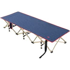 Folding Camping Beds Folding Camping Cot Single Person Camping Bed Foldable Sleeping Beds for Adults (Colour : Blue, Size: 190 x 70 x 33 cm)