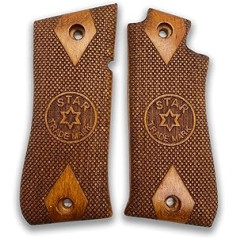 Zib Grips Star Model Cut 9 mm Pistolengriff, handgefertigt aus Walnussholz Ars.02